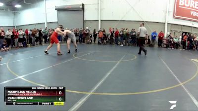 187 lbs Cons. Round 3 - Ryan Moreland, Red Lion vs Maximilian Vejcik, Annandale Mat Rats Wrestling C