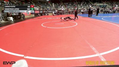 64 lbs Consi Of 8 #1 - Lukas Floyd, Reign WC vs Demetrius Lopez, Top Notch Wrestling Club