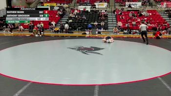 174 lbs Cons. Round 2 - Anthony Erickson, Central Missouri vs Mathew Mann, Unattached