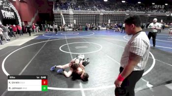 88 lbs Quarterfinal - Kel Unrein, Colorado Outlaws vs Bentley Johnson, Green River Grapplers