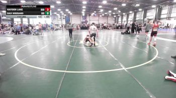 119 lbs Rr Rnd 2 - Hayden Lake, Iron Faith Wrestling vs Dax Wiegand, Indiana Outlaws Maroon