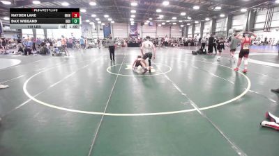 119 lbs Rr Rnd 2 - Hayden Lake, Iron Faith Wrestling vs Dax Wiegand, Indiana Outlaws Maroon