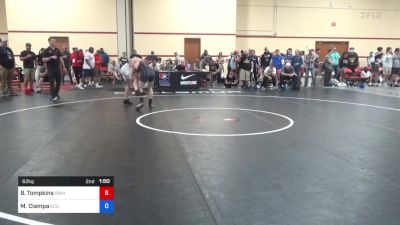62 kg Round 2 - Blake Tompkins, Idaho vs Matt Ciampa, Eclipse Wrestling Club