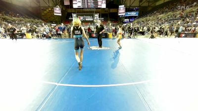 100 lbs Round Of 64 - Edyn Hartman, AZ vs Autumn Oregon-Williams, IL