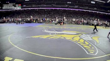 D1-190 lbs Champ. Round 1 - Draven Mc Allister, Fraser HS vs Logan Hammingh, Rockford HS