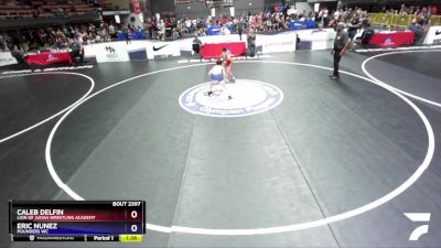 77 lbs 5th Place Match - Caleb Delfin, Lion Of Judah Wrestling Academy vs Eric Nunez, Pounders WC