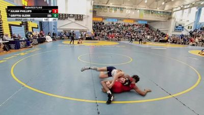 113 lbs Cons. Round 2 - Julian Phillips, William Penn H.S. vs Griffin Glenn, Delaware Military Academy