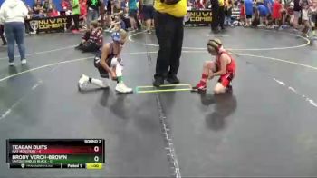 56 lbs Round 2 (4 Team) - Brody Verch-Brown, Untouchables Black vs Teagan Duits, Mat Monsters