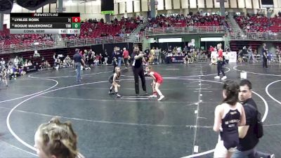 58-63 lbs Cons. Semi - Lynlee Rork, 2TG (Girls) vs Rogue Majerowicz, The Best Wrestler