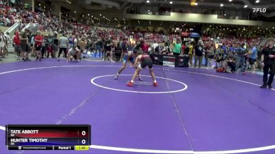 106 lbs Champ. Round 1 - Tate Abbott, NE vs Hunter Timothy, OK