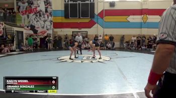 105 lbs 1st Place Match - Kaelyn Wessel, Wheatland vs Orianna Gonzalez, Cheyenne East