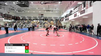 165 lbs Semifinal - Marquis Carter, Woodland Wrestling vs Logan Crisp, Guerrilla Wrestling Academy
