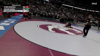 165-2A Quarterfinal - Cyrus Barkdoll, Wiggins School District vs Walker Howell, West Grand