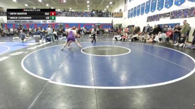 190 lbs Semifinal - Seth Martin, Post Falls vs Brice Cuthbert, Lewiston