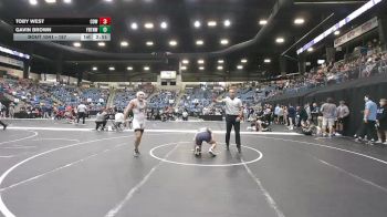 157 lbs Champ. Round 1 - Toby West, Cowley College vs Gavin Brown, Fort Hays Tech Northwest