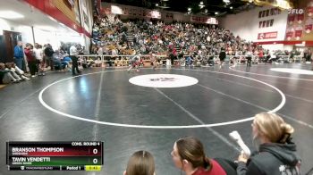 106 lbs Cons. Round 4 - Branson Thompson, Shoshoni vs Tavin Vendetti, Green River