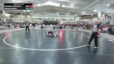 126 lbs Quarterfinals (8 Team) - Brodie Jaeckel, Station Camp High School vs Jackson Levendusky, Montgomery Central High School