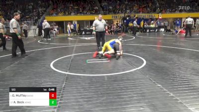 120 lbs Round Of 32 - Owen Muffley, Bangor vs Archer Beck, Armstrong