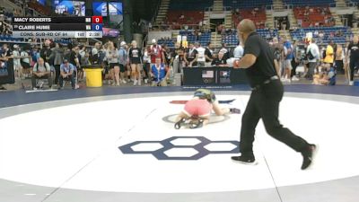 130 lbs Cons. Sub-rd Of 64 - Macy Roberts, Minnesota vs Claire Hume, Washington