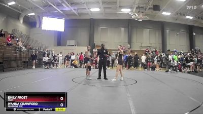 131 lbs Semifinal - Iyanna Crawford, Pembroke RTC vs Emily Frost, Iowa