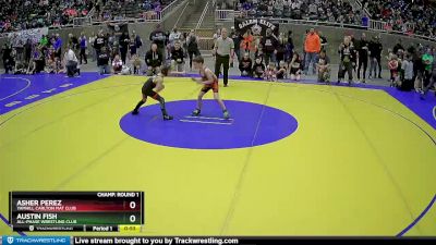 59 lbs Champ. Round 1 - Asher Perez, Yamhill Carlton Mat Club vs Austin Fish, All-Phase Wrestling Club