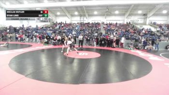 132 lbs Champ. Round 1 - Ryan Limb, Hunter vs Declan Butler, Bishop Kelly