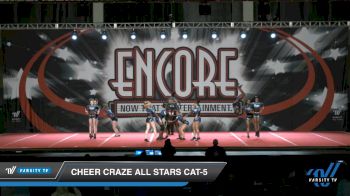 Cheer Craze All Stars Cat-5 [2021 L5 Junior - D2 Day 2] 2021 Encore Championships: Charlotte Area DI & DII