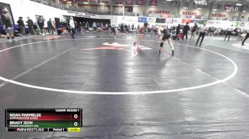 141 lbs Champ. Round 1 - Brady Ison, Marian University (IN) vs Noah Parmelee, Northwestern (Iowa)