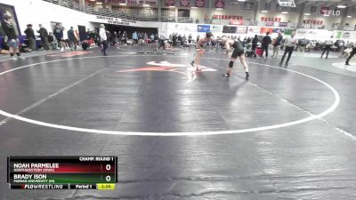 141 lbs Champ. Round 1 - Brady Ison, Marian University (IN) vs Noah Parmelee, Northwestern (Iowa)