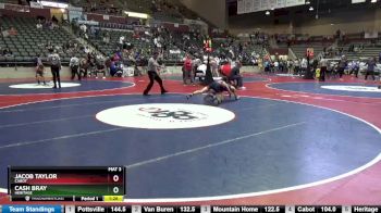 6A 132 lbs Cons. Semi - Jacob Taylor, Cabot vs Cash Bray, Heritage