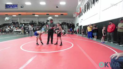 70 lbs Quarterfinal - Ryker Hushbeck, Verdigris Youth Wrestling vs Bray Johnson, Checotah Matcats