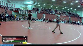 100 lbs Champ. Round 3 - Nolan Butcher, Leo Wrestling Club vs Justin Williamson, Region Wrestling Academy