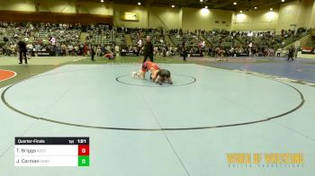 138 lbs Quarterfinal - Tuffy Briggs, Upper Valley Aces vs Josh Carman, Carrollton