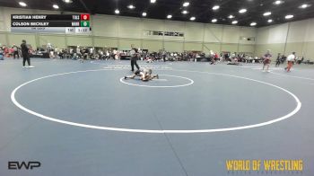 68 lbs 7th Place - Kristian HEnry, Tulsa Elite 12U 2 vs Colson Beckley, Warrior Up 12U