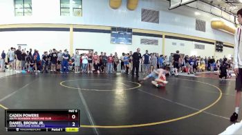 106 lbs Champ. Round 1 - Caden Powers, South Dearborn Wrestling Club vs Daniel Brown Jr., Howe Wrestling School LLC