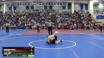 144 lbs Cons. Round 4 - Hayden Groll, NAPOLEON vs Zak Iobe, Mendon HS