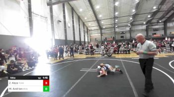 72 lbs Rr Rnd 3 - Zanyah Keys, Team Aggression vs McKenzie Andrion, Beaver Dam Wrestling Club