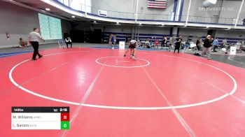 149 lbs Round Of 16 - Matt Williams, Army-West Point vs Logan Sanom, Bucknell University-Unattached
