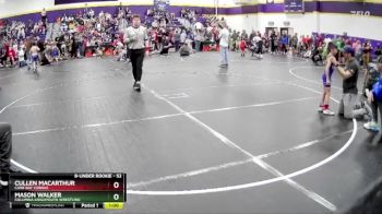 52 lbs Quarterfinal - Cullen MacArthur, Cane Bay Cobras vs Mason Walker, Columbia KnighYouth Wrestling