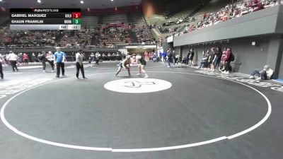 217 lbs Consi Of 16 #1 - Gabriel Marquez, Golden Valley (Bakersfield) vs Shaun Franklin, Monache