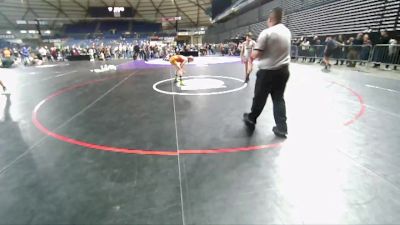 106 lbs Cons. Semi - William Moran, NWWC vs Bo Bruhn, Enumclaw Yellow Jackets Wrestling Club