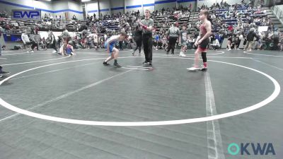 80 lbs Rr Rnd 3 - Clay Bach, Weatherford Youth Wrestling vs Tyler Haxel, Lions Wrestling Academy