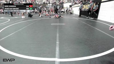 67 lbs Consolation - Bree Johnson, Standfast OKC vs Jolee Kait Bryant, Prime Wrestling