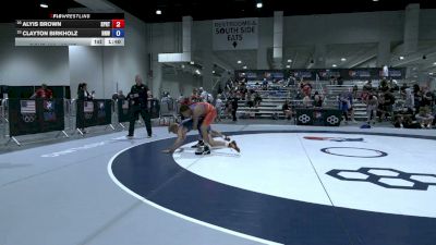 57 kg Cons. Rd Of 16 - Alyis Brown, Spartan RTC@LHP vs Clayton Birkholz, No Nonsense Wrestling