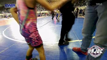 52 lbs Round Of 32 - Maxon Rollins, Noble Takedown Club vs Bennett Grose, Ponca City Wildcat Wrestling
