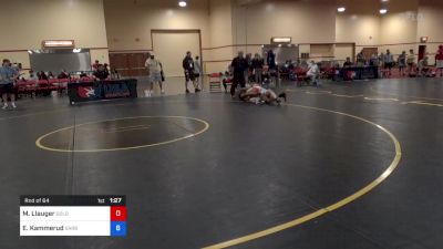 68 kg Rnd Of 64 - Michael Llauger, Gold Rush Wrestling vs Easton Kammerud, Sarbacker Wrestling Academy