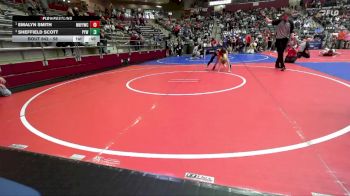 58 lbs Round 2 - Emalyn Smith, Mountain Home Flyers Youth Wrestling Club vs Sheffield Scott, Panther Youth Wrestling-CPR