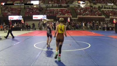 69 lbs Quarterfinal - Rylee Macdonald, Team Champs vs Roslyn Wiechmann, TenSleep Hyattville Scrappers