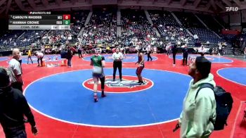 170 lbs Cons. Semi - Hannah Crowe, Franklin County vs Carolyn Rhodes, Mt Zion, Jonesboro