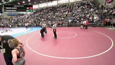 4A 106 lbs Cons. Round 3 - Travis Angus, Uintah vs Cache Smith, Bear River